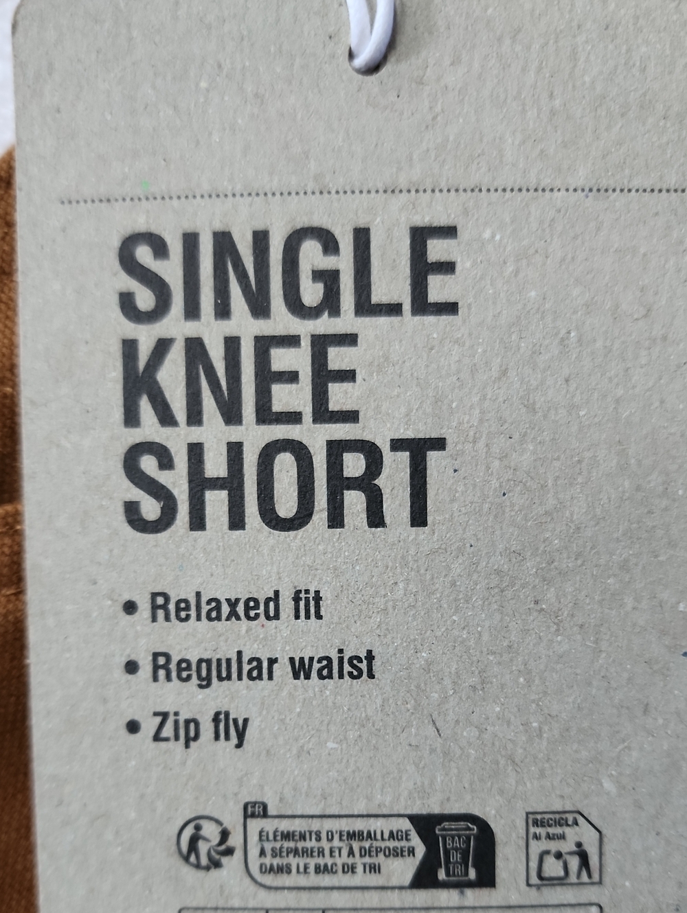 Carhartt Men's Tan Single Knee Carpenter Shorts Size 29 New - Picture 3 of 10